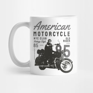 NYC Club Vintage Motorcycle Tee | Urban Biker Mug